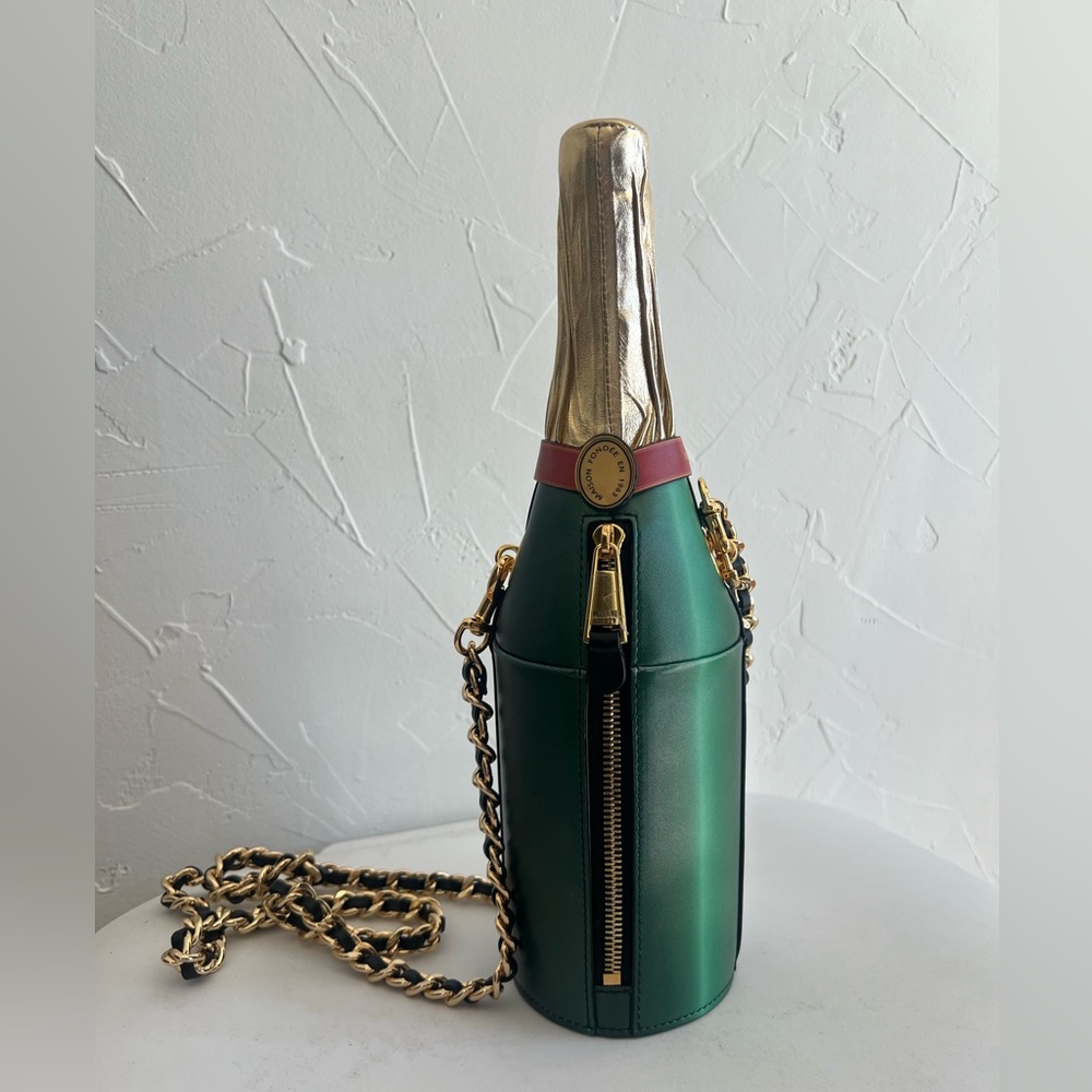 Moschino Champagne Bag Moschino Italy Trompe l'oeil - Picture 3 of 8